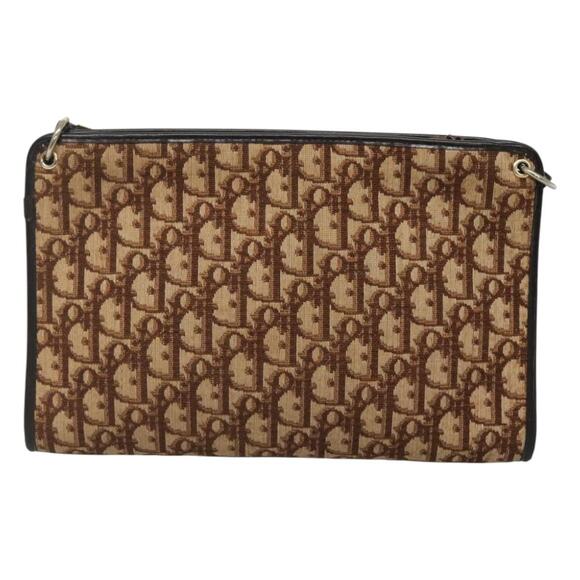 DIOR Trotter Canvas Shoulder Bag Brown - Picture 3 of 12